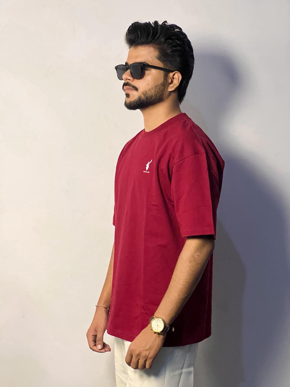 Sanders Pendulum Graphic T-Shirt – Maroon